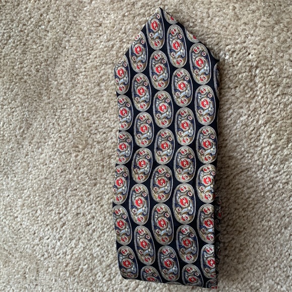 ENZO FELINI. Handmade 100% silk necktie. - Picture 2 of 7